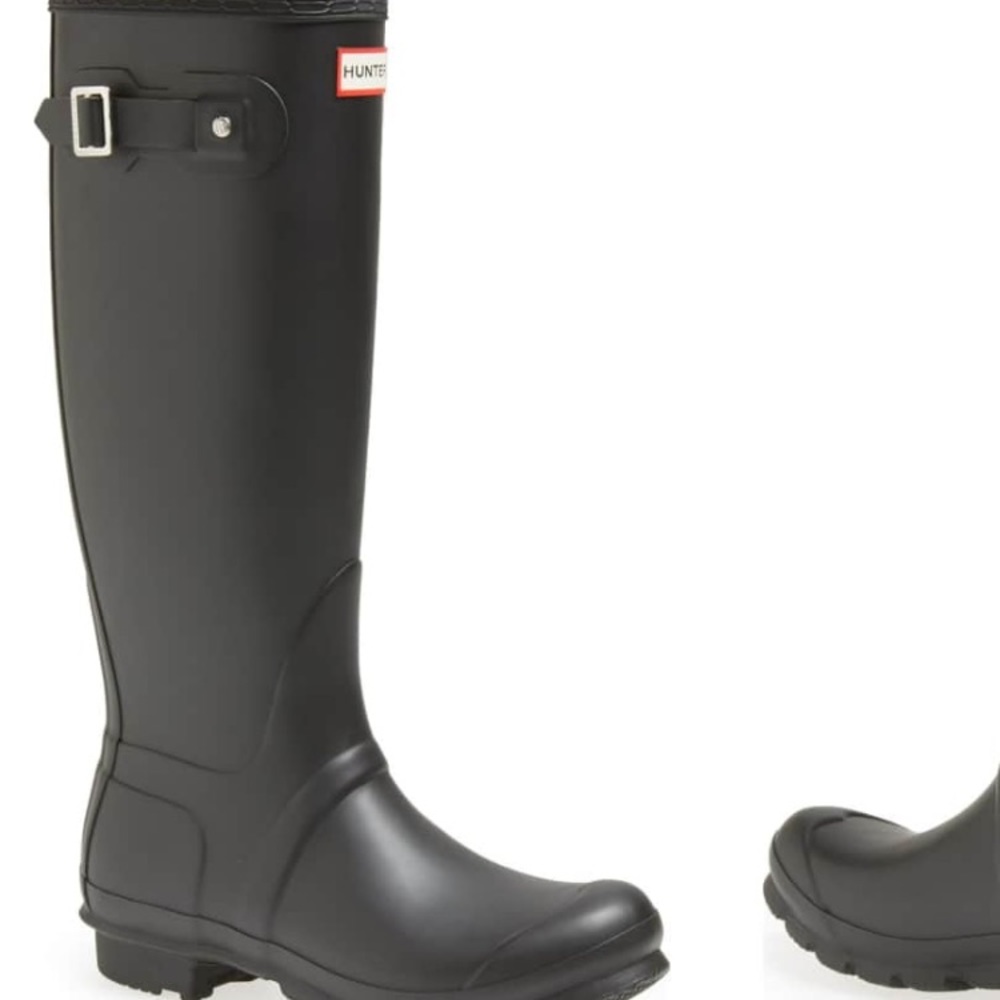 Womens original tall black Hunter boots
